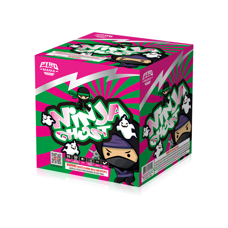 Ninja Ghost 25 disparos Surtido de pastel MC114