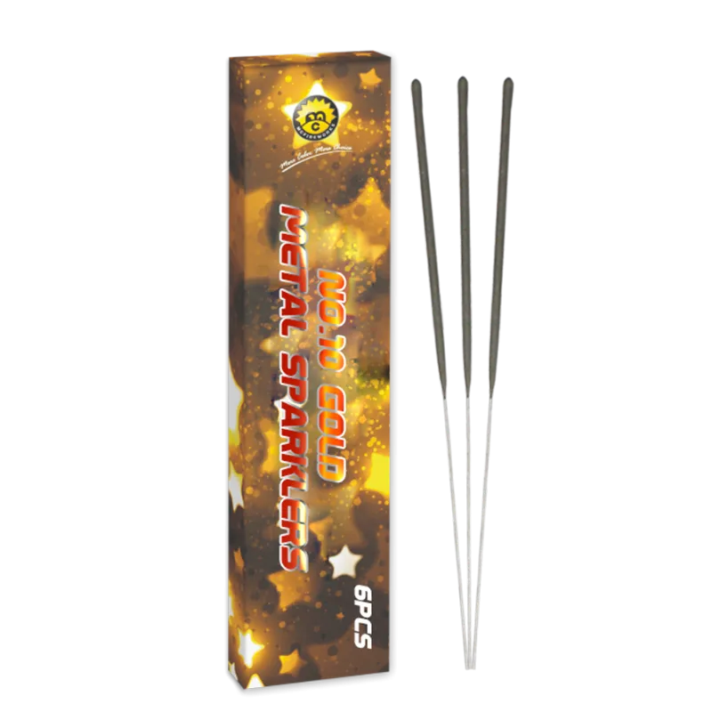 No.10 Gold Metal Sparklers MC1302