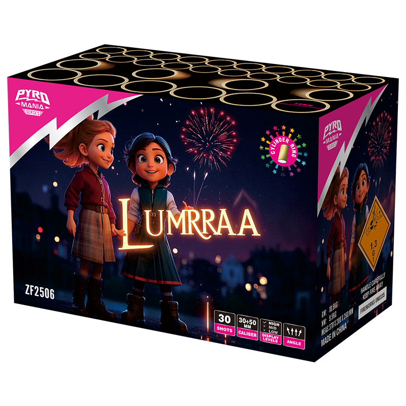Lumirra 30 disparos con pastel de concha de cilindro ZF2506