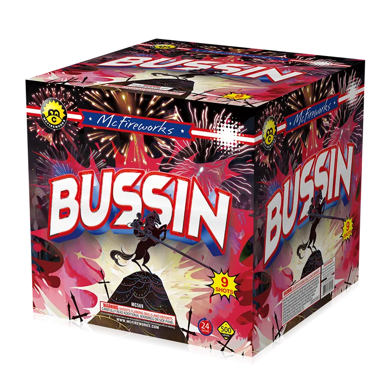 Bussin 9 disparos 500g pastel MC569