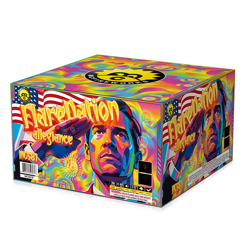Flarenation Allegiance 36 disparos 500 g de surtido de pastel MC581B