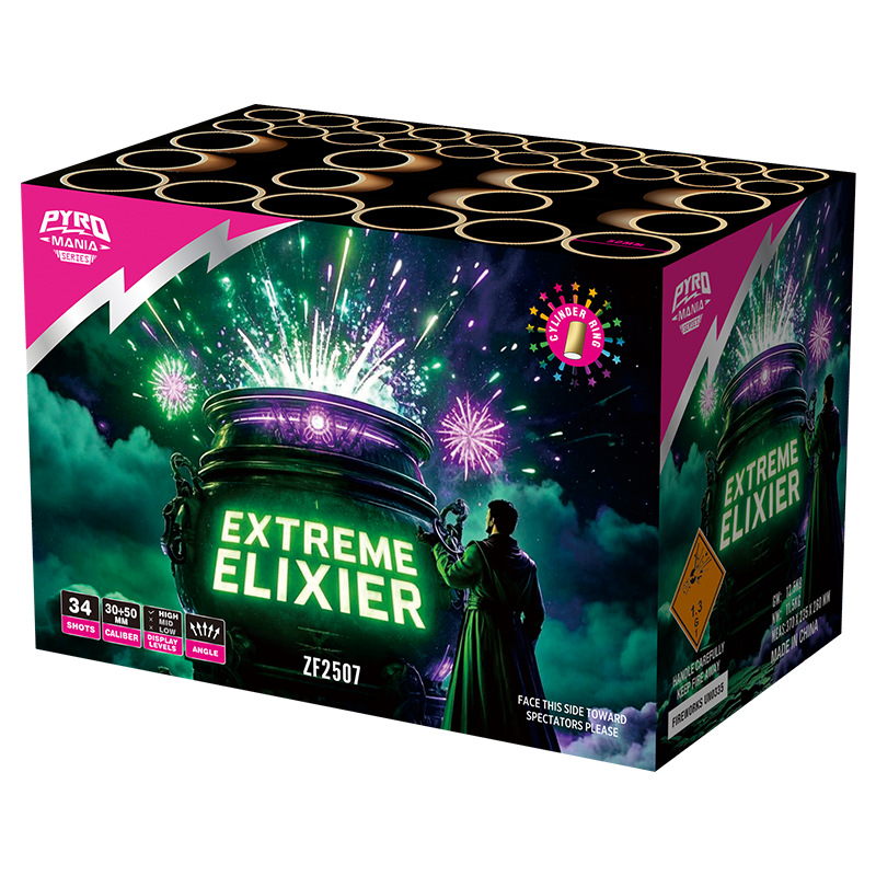Extreme Elixier 34 disparos con pastel de carcasa de cilindro ZF2507
