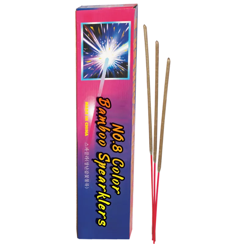 No.8 Color Bamboo Spearklers MC1304