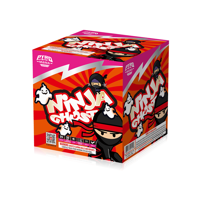Ninja Ghost 25 disparos Surtido de pastel MC114