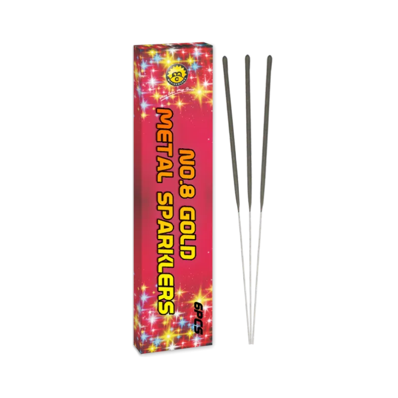 No.8 Gold Metal Sparklers MC1301