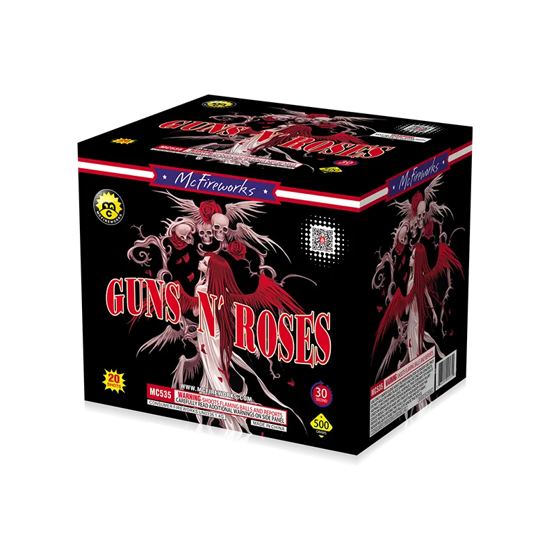 Pistolas n 'rosas 20 disparos 500g pastel MC535